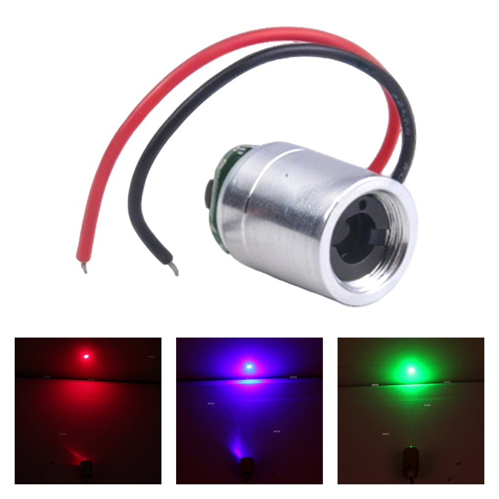 Diode Laser Module - Φ12x15 มม. DC 5V สีแดง-100mW สีเขียว-50mW