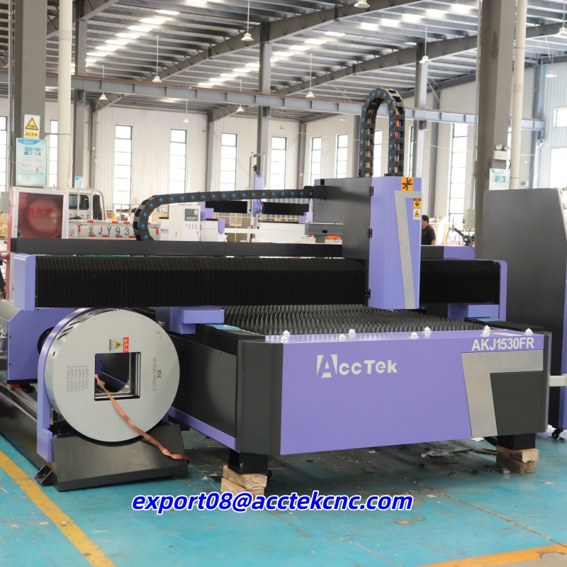 Industrial Laser Cutting Machine Price - เครื่องตัดไฟเบอร์เลเซอร์ราคาประหยัด พร้อมอุปกรณ์โรตารี่ แบบแกนทรี่ อัตโนมัติ สำหรับงานแปรรูปเหล็ก อลูมิเนียม