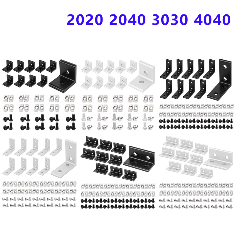 Aluminum T-Slot Profile - ขายึดมุม 10 ชิ้น รุ่น 2020 2040