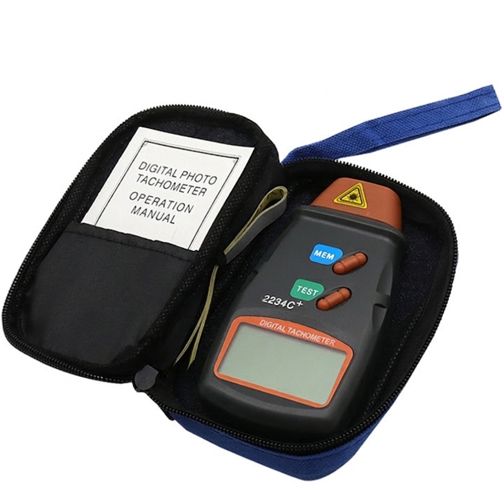 Industrial Laser Tachometer - เครื่องวัดความเร็วรอบด้วยเลเซอร์ดิจิตอลแบบไม่สัมผัส เครื่องวัดความเร็วแบบมือถือ เครื่องมือวัดความแม่นยำสำหรับอุปกรณ์เครื่องยนต์อุตสาหกรรม
