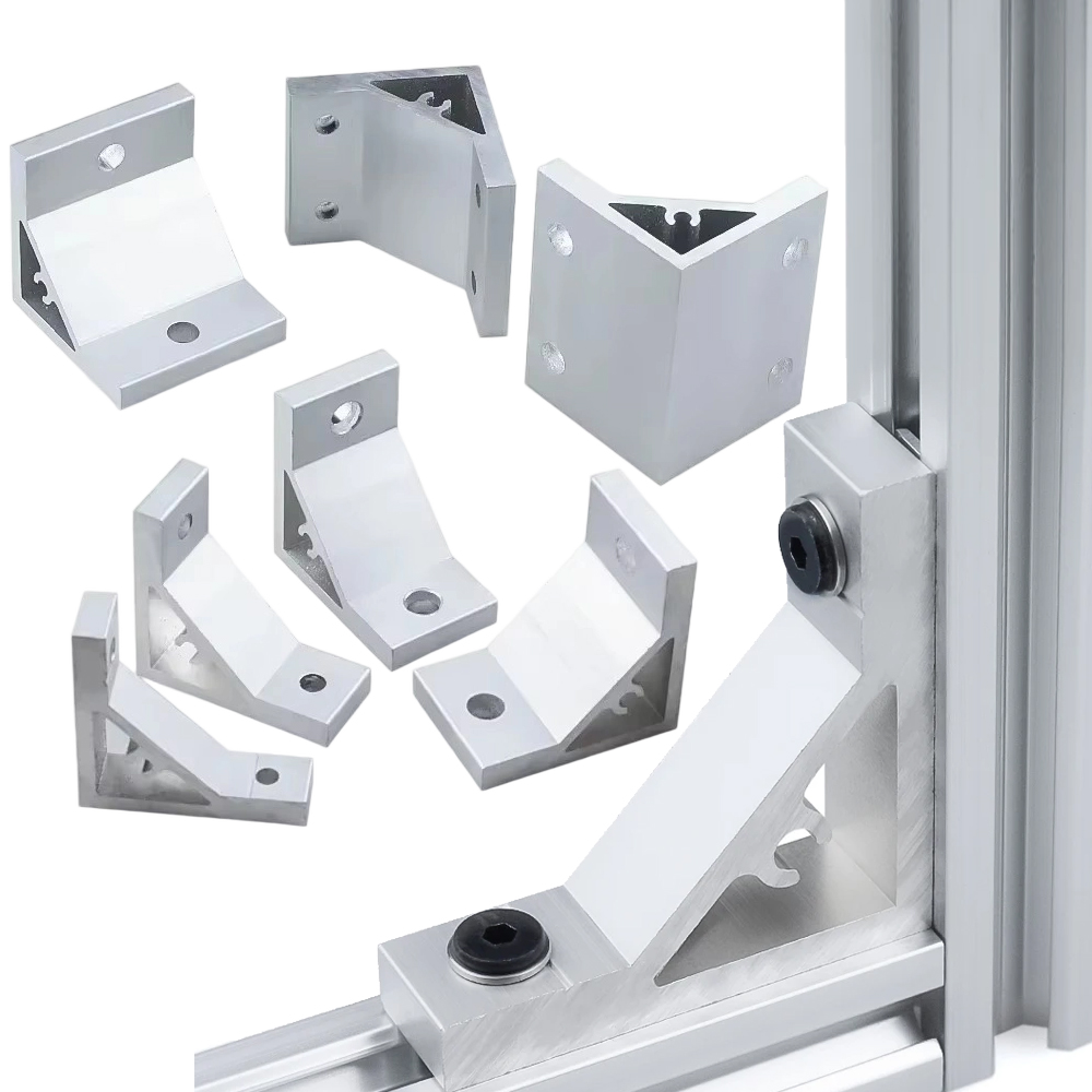 Aluminum T-Slot Profile - 4 ชิ้น 90 องศามุมมุม 2020 3030