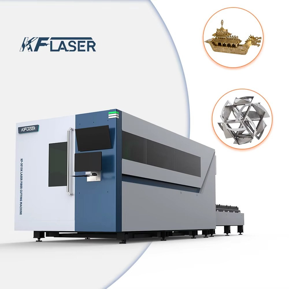 Industrial Laser Cutter Price - เครื่องตัดเลเซอร์ไฟเบอร์ CNC สำหรับงานอุตสาหกรรม ตัดโลหะเหล็ก พร้อมฝาครอบป้องกัน ราคาพิเศษ