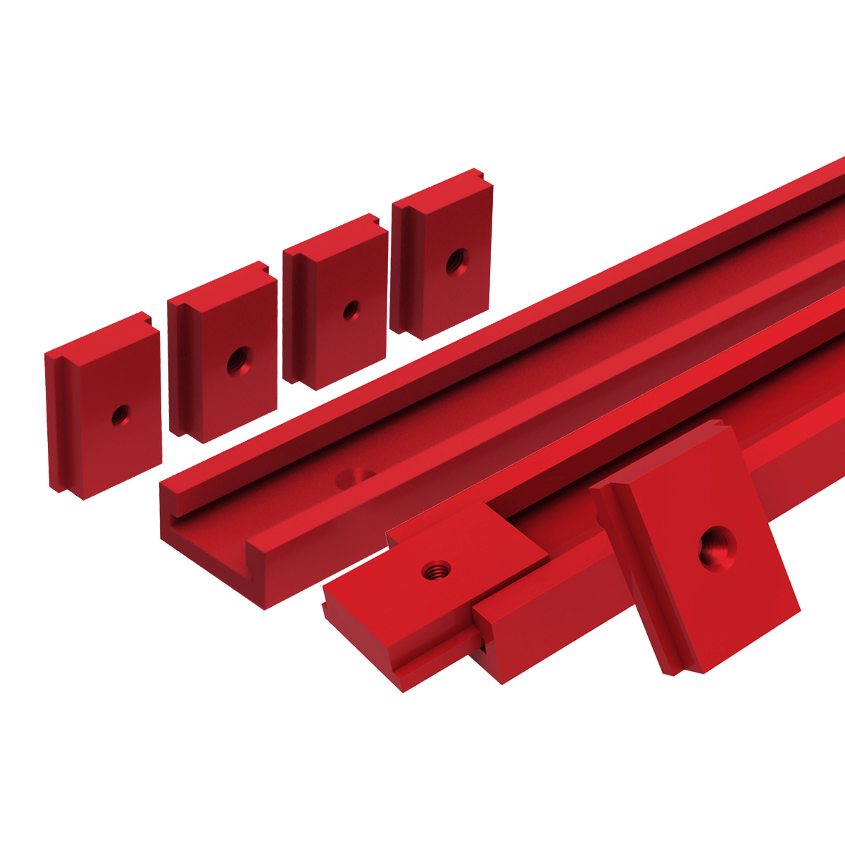 Aluminum T-Slot Profile - ราง T30ตัวที-สไลเดอร์อลูมิเนียม50ซม. ตัวปรับองศารางเกจวัดความสูงสำหรับงานไม้เครื่องมือวัดระยะทางในการทำงานเครื่องเลื่อยเราเตอร์เครื่องมือตั้งโต๊ะ