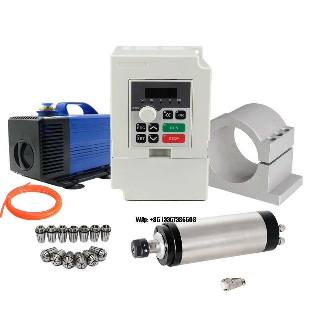 Cnc Spindle Motor - มอเตอร์แกนหมุนระบายความร้อนด้วยน้ำ 2.2 กิโลวัตต์ ชุดมอเตอร์แกนหมุน CNC สำหรับงานไม้