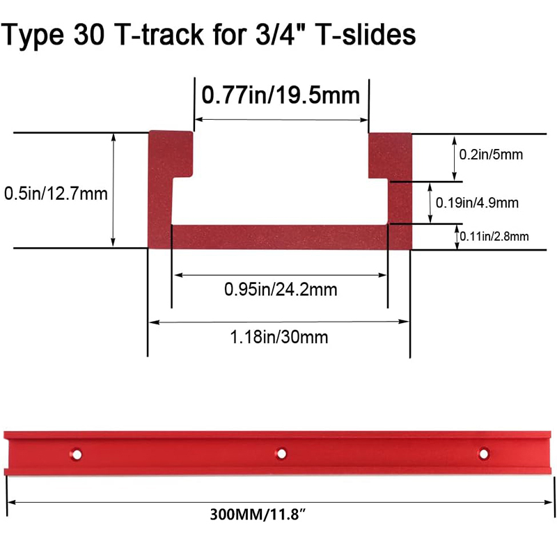 2pcs ประเภท 30 ไม้ T-slot TRAC - Aluminum T-Slot Profile บทวิจารณ์และราคา