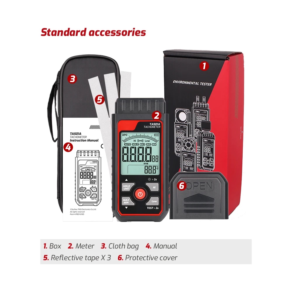 TA501A เครื่องวัดความเร็วรอบแบ - Industrial Laser Tachometer บทวิจารณ์และราคา