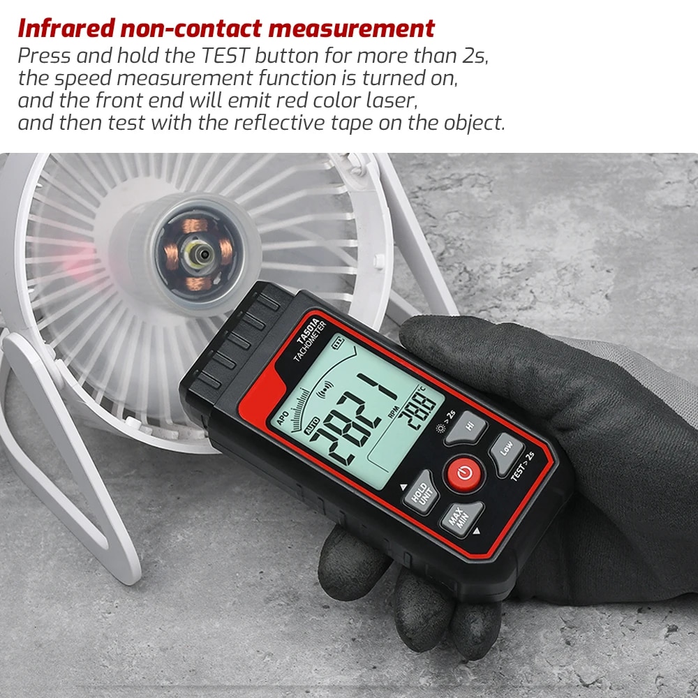 TA501A เครื่องวัดความเร็วรอบแบ - Industrial Laser Tachometer บทวิจารณ์และราคา
