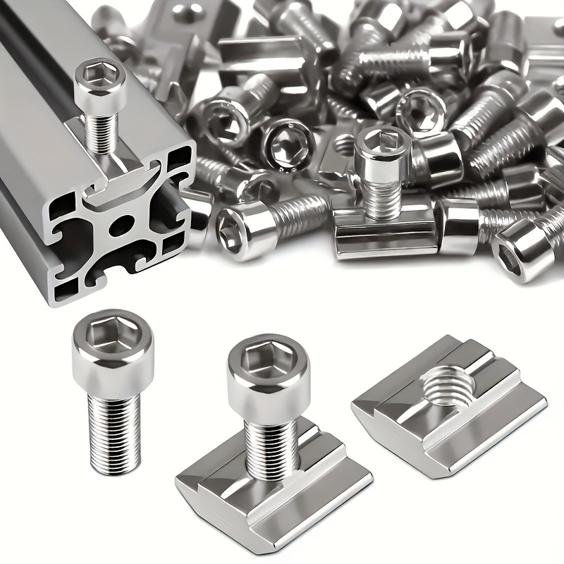 ชุดน็อตเหล็ก M8 T-Slot จำนวน 2 - Aluminum T-Slot Profile บทวิจารณ์และราคา