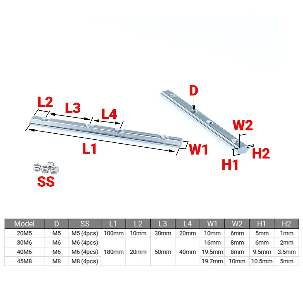 4Pcs V-Slot T-Slot Joiner 180  - Aluminum T-Slot Profile บทวิจารณ์และราคา