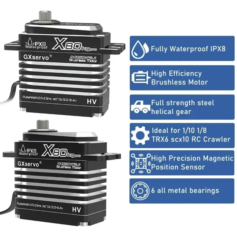 80KG Digital Servo มอเตอร์โลหะ - Servo Motor Cnc บทวิจารณ์และราคา
