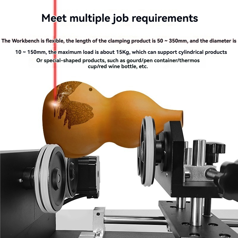 แกนหมุนเครื่องแกะสลักเลเซอร์ C - Rotary Axis Laser Engraver บทวิจารณ์และราคา