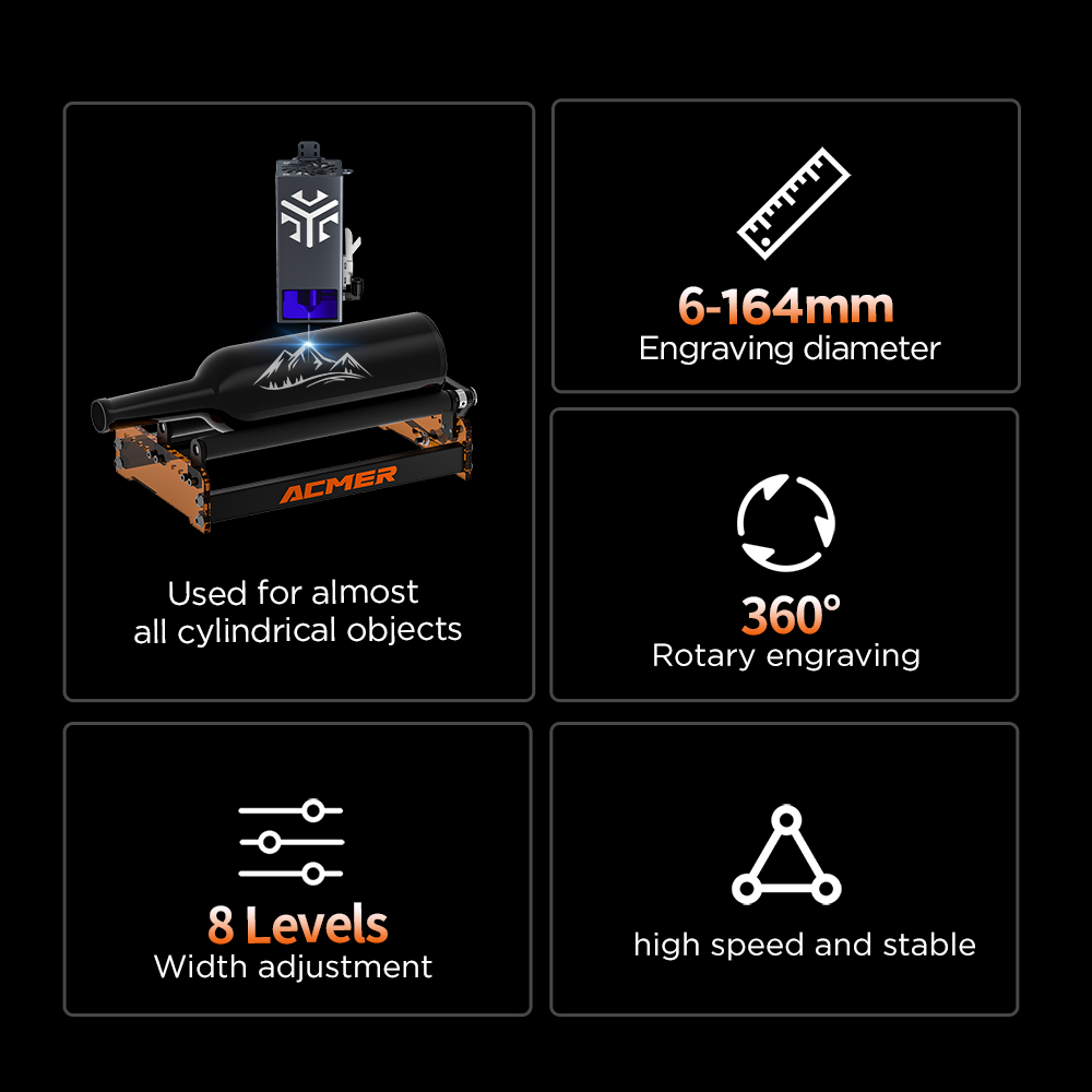 ACMER M3 เลเซอร์โรตารีลูกกลิ้ง - Industrial Laser Cutting บทวิจารณ์และราคา