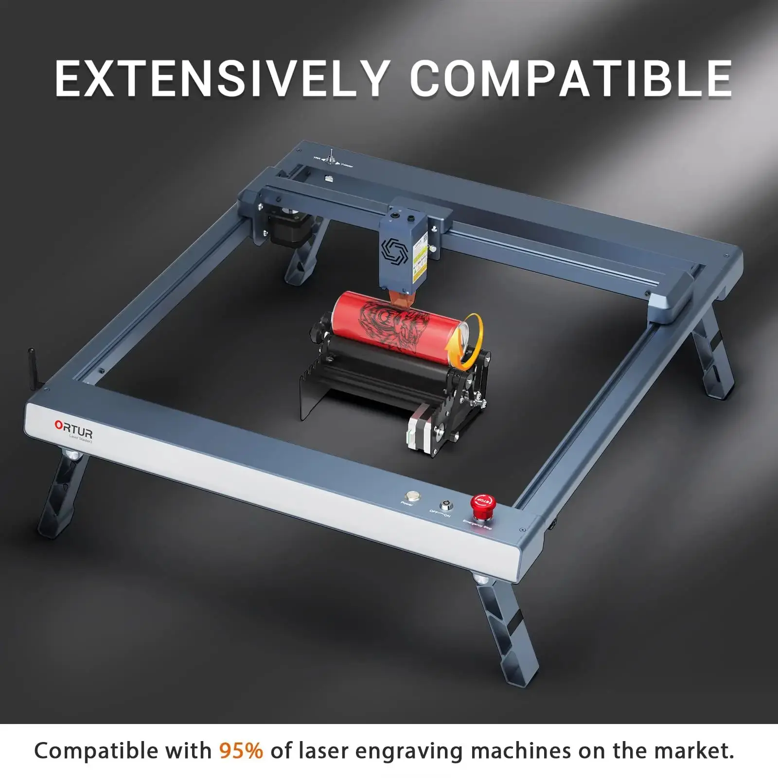 ORTUR เลเซอร์โรตารี Roller เคร - Rotary Axis Laser Engraver บทวิจารณ์และราคา