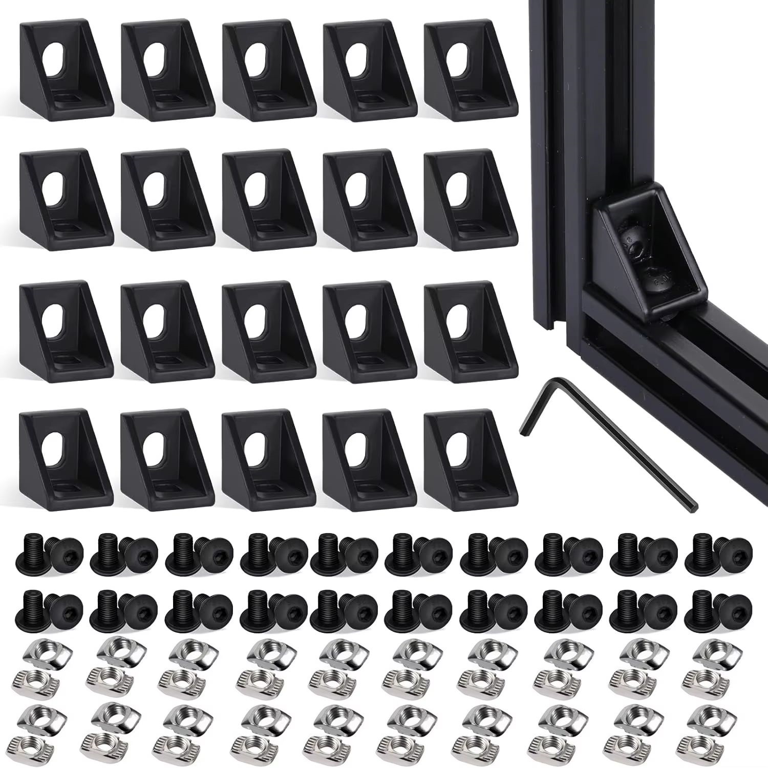 ชุดขายึดมุม 20 ชุด พร้อมน็อตตั - Aluminum T-Slot Profile บทวิจารณ์และราคา