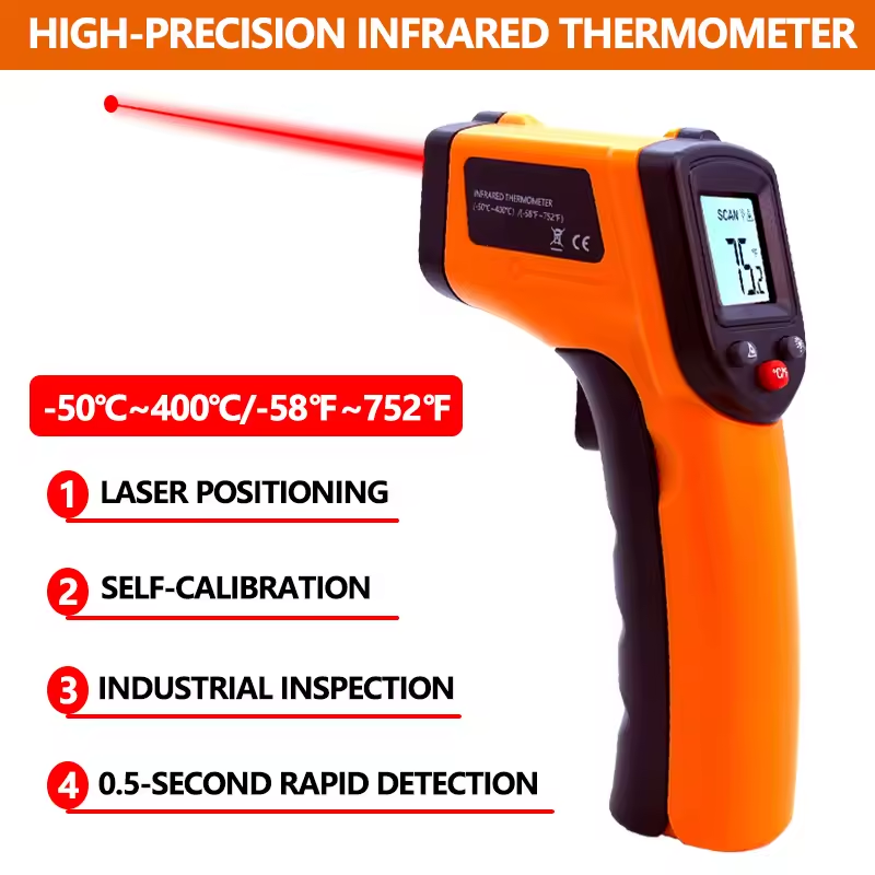 เครื่องวัดอุณหภูมิอินฟราเรดแบบ - Industrial Use Of Laser บทวิจารณ์และราคา