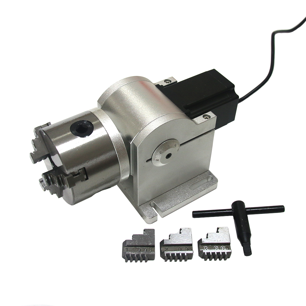 3 กรงเล็บแกนหมุน 80mm Chuck 3  - Rotary Axis Laser Engraver บทวิจารณ์และราคา