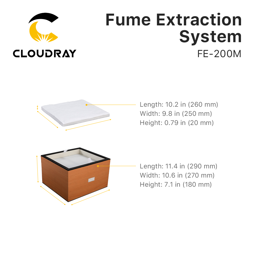 ระบบดูดควัน Cloudray รุ่น FE-2 - Industrial Laser Cutting บทวิจารณ์และราคา
